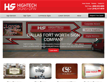 Tablet Screenshot of hightechsignshop.com
